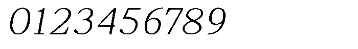 Brastine Contrast Thin Italic Font OTHER CHARS