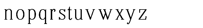 Brastine Contrast Thin Semi Condensed Font LOWERCASE