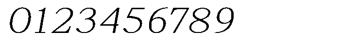 Brastine Contrast Thin Semi Expanded Italic Font OTHER CHARS