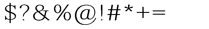 Brastine Contrast Thin Semi Expanded Font OTHER CHARS