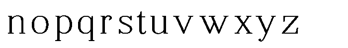 Brastine Contrast Thin Semi Expanded Font LOWERCASE