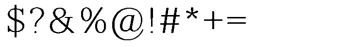 Brastine Contrast Thin Font OTHER CHARS