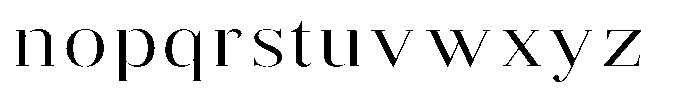 Brastine Expanded Font LOWERCASE