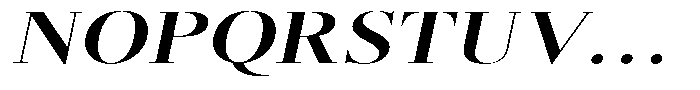 Brastine Extra Bold Expanded Italic Font UPPERCASE