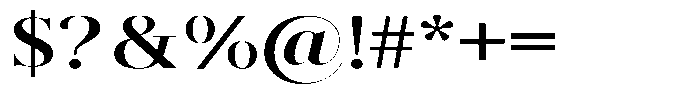 Brastine Extra Bold Expanded Font OTHER CHARS