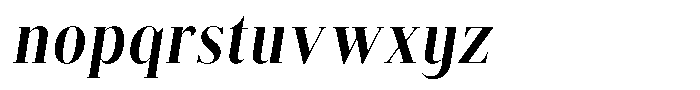Brastine Extra Bold Semi Condensed Italic Font LOWERCASE