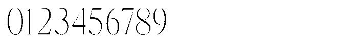 Brastine Extra Light Condensed Font OTHER CHARS