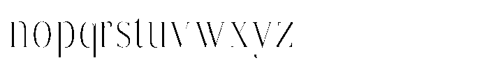 Brastine Extra Light Condensed Font LOWERCASE