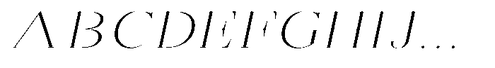 Brastine Extra Light Expanded Italic Font UPPERCASE