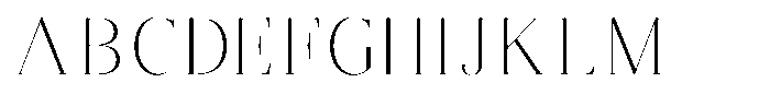 Brastine Extra Light Semi Condensed Font UPPERCASE