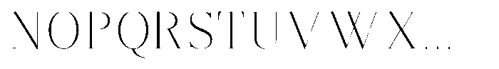 Brastine Extra Light Semi Condensed Font UPPERCASE