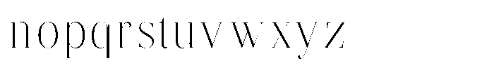 Brastine Extra Light Semi Condensed Font LOWERCASE