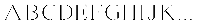 Brastine Extra Light Semi Expanded Font UPPERCASE