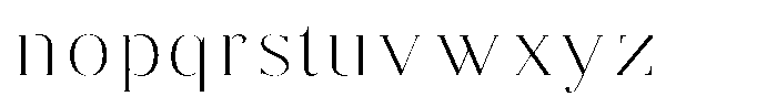 Brastine Extra Light Semi Expanded Font LOWERCASE