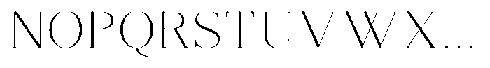 Brastine Extra Light Font UPPERCASE