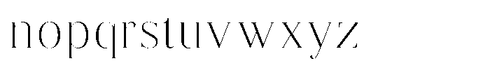 Brastine Extra Light Font LOWERCASE