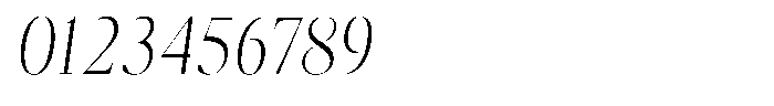 Brastine Light Condensed Italic Font OTHER CHARS