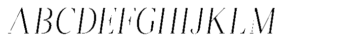 Brastine Light Condensed Italic Font UPPERCASE