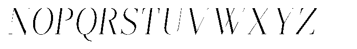 Brastine Light Condensed Italic Font UPPERCASE