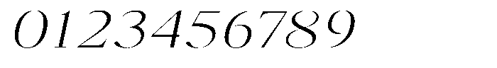 Brastine Light Expanded Italic Font OTHER CHARS