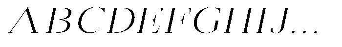 Brastine Light Expanded Italic Font UPPERCASE