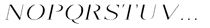 Brastine Light Expanded Italic Font UPPERCASE