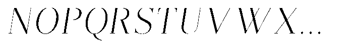 Brastine Light Semi Condensed Italic Font UPPERCASE