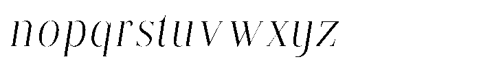 Brastine Light Semi Condensed Italic Font LOWERCASE