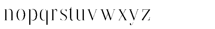 Brastine Light Semi Condensed Font LOWERCASE