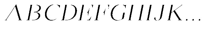 Brastine Light Semi Expanded Italic Font UPPERCASE