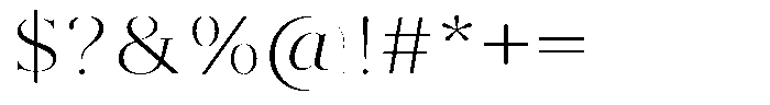 Brastine Light Semi Expanded Font OTHER CHARS