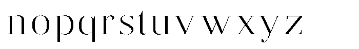 Brastine Light Semi Expanded Font LOWERCASE