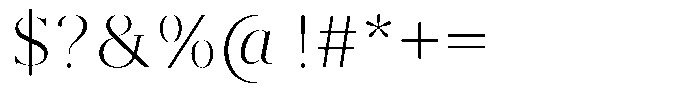 Brastine Light Font OTHER CHARS