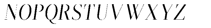 Brastine Medium Condensed Italic Font UPPERCASE