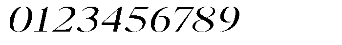 Brastine Medium Expanded Italic Font OTHER CHARS