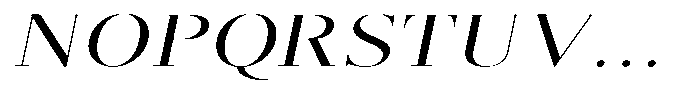 Brastine Medium Expanded Italic Font UPPERCASE