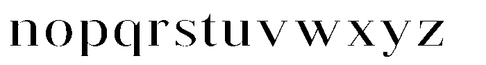 Brastine Medium Expanded Font LOWERCASE