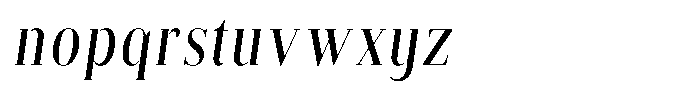 Brastine Semi Bold Condensed Italic Font LOWERCASE