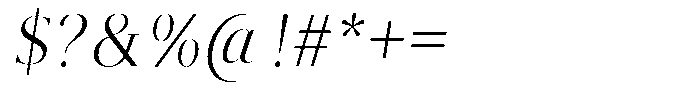 Brastine Semi Condensed Italic Font OTHER CHARS