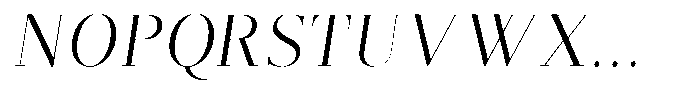 Brastine Semi Condensed Italic Font UPPERCASE