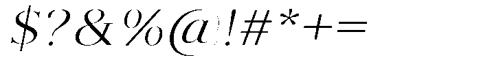 Brastine Semi Expanded Italic Font OTHER CHARS