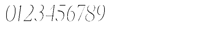 Brastine Thin Condensed Italic Font OTHER CHARS