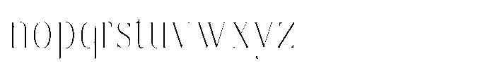 Brastine Thin Condensed Font LOWERCASE