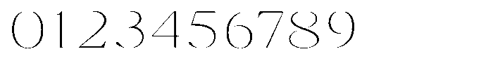 Brastine Thin Expanded Font OTHER CHARS