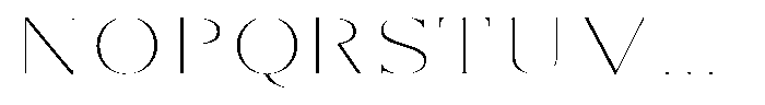 Brastine Thin Expanded Font UPPERCASE