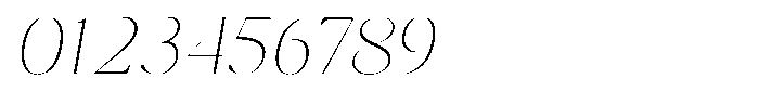 Brastine Thin Italic Font OTHER CHARS