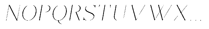 Brastine Thin Italic Font UPPERCASE