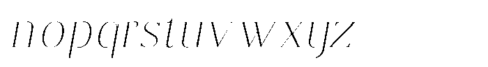 Brastine Thin Italic Font LOWERCASE
