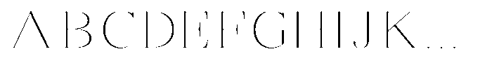Brastine Thin Semi Expanded Font UPPERCASE