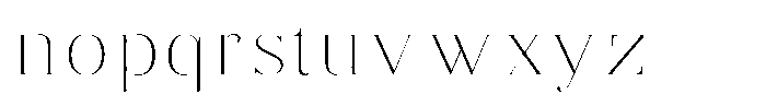 Brastine Thin Semi Expanded Font LOWERCASE